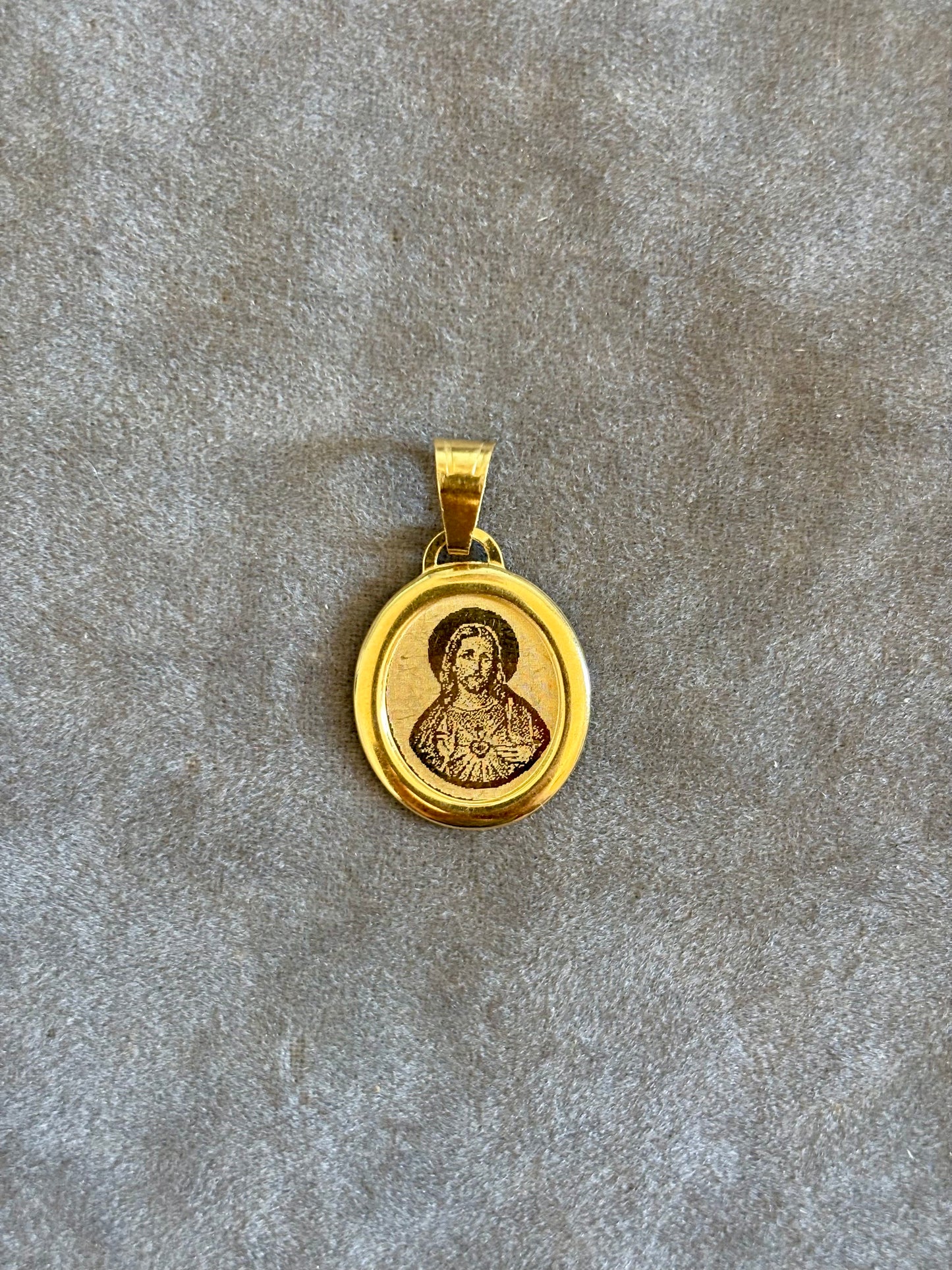 Dije Medalla Jesus Grabado