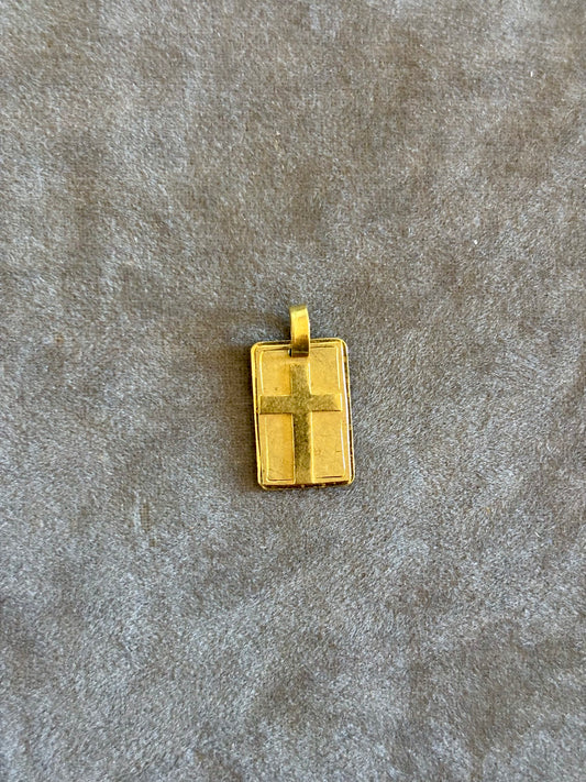 Dije Cruz Rectangular